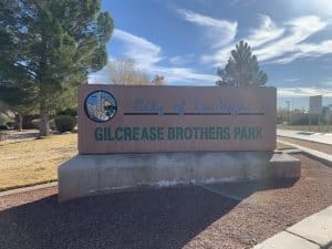 Gilcrease Brothers Park Sign