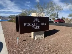 Huckleberry Park Providence Sign